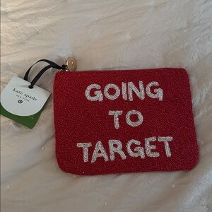 Kate Spade Vibrant Red Beaded Clutch